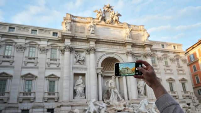 Starting Feb. 1, the city of Rome is charging a 2-euro ($2.35) fee for tourists to get close to the Trevi fountain. AP