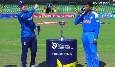India have elected to bat first against England in the U19 World Cup final. Image: JioStar