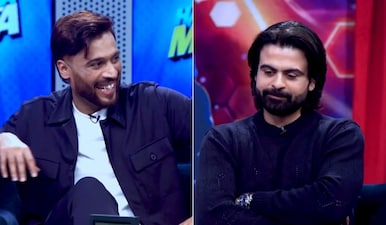 Mohammad Amir, Ahmed Shehzad and Rashid Latif were seen enjoying as the host mocked Pakistan team. Image: X