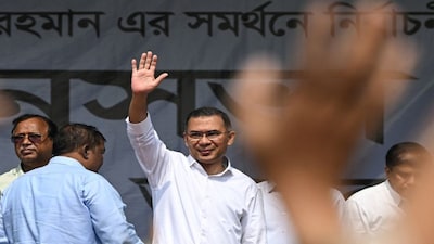Tariq Rahman faces his defining moment as a commanding electoral mandate places full responsibility for Bangladesh’s political stabilisation and economic revival on his leadership. Image: AFP 