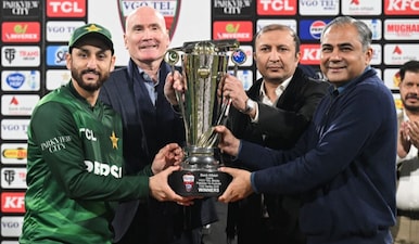 Salman Agha's comment came after Pakistan defeated Australia in T20I series. Image: AFP