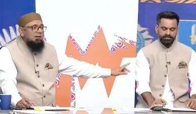 Saqlain and Hafeez were seen having a heated conversation on who to blame for Pakistan's loss. Image: YT/tapmad