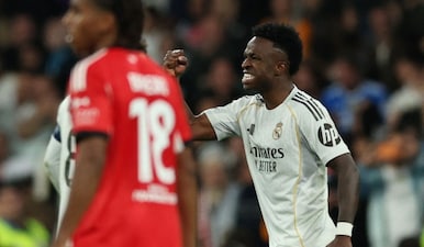 Vinicius Junior had claimed he was racially abused by Benfica player Gianluca Prestianni in the last game. Image: Reuters