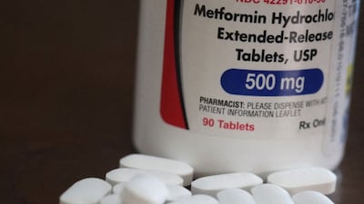 Metformin is used to treat type 2 diabetes. File Photo/AFP