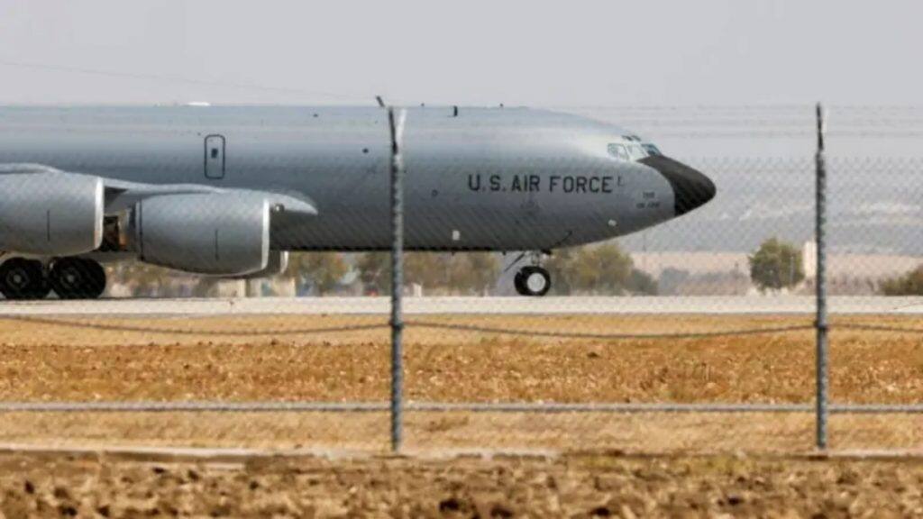 A file photo of a US Air Force Boeing KC-135 Stratotanker, the type of aircraft involved in this incident. Reuters