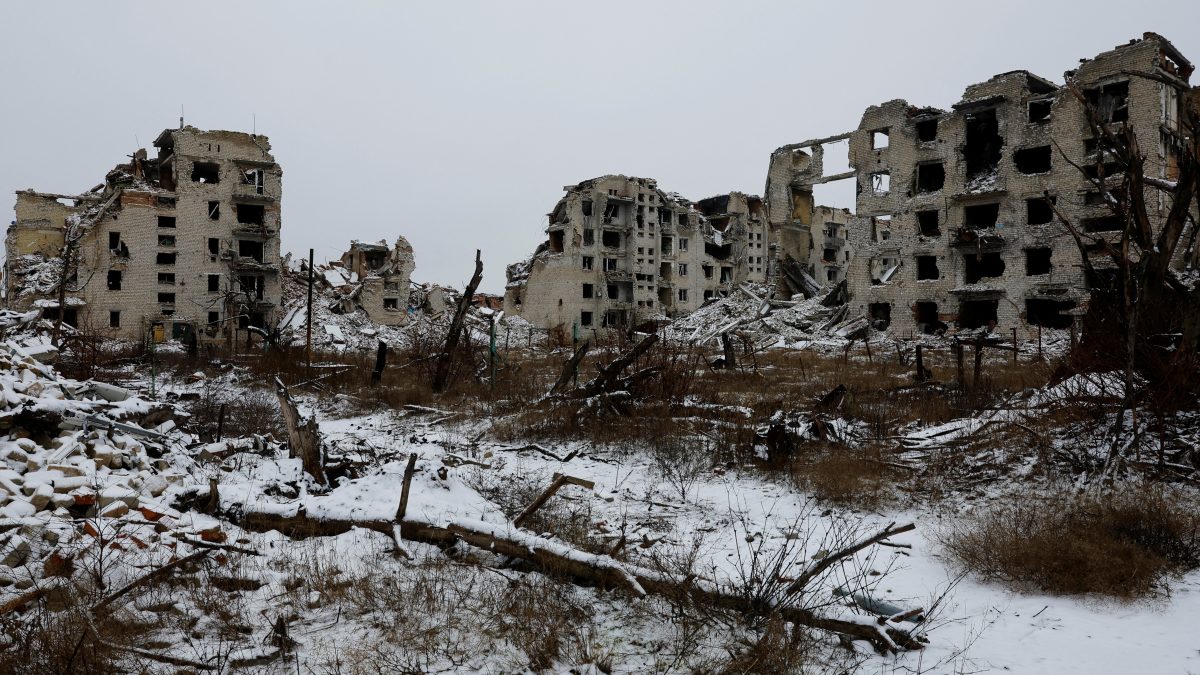 The ruins of residential buildings in the abandoned town of Marinka (Maryinka), which was destroyed in the course of Russia-Ukraine conflict in the Donetsk region, a Russian-controlled area of Ukraine. File image/Reuters The ruins of residential buildings in the abandoned town of Marinka (Maryinka), which was destroyed in the course of Russia-Ukraine conflict in the Donetsk region, a Russian-controlled area of Ukraine. File image/Reuters