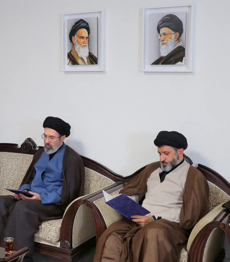 Mojtaba Khamenei, the second son of Iran's Supreme Leader Ayatollah Ali Khamenei, visits Hezbollah's office in Tehran, Iran, October 1, 2024. File Image/Office of the Iranian Supreme Leader via WANA