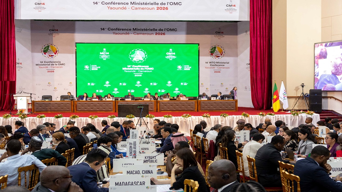 Delegates attend the World Trade Organisation (WTO) 14th ministerial meeting in Yaounde, Cameroon. Photo: Reuters Delegates attend the World Trade Organisation (WTO) 14th ministerial meeting in Yaounde, Cameroon. Photo: Reuters