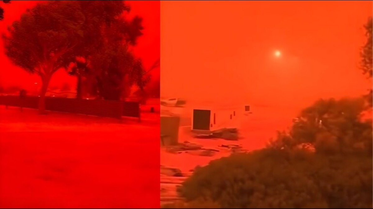 Skies in Australia turn blood-red as Cyclone Narelle lifts iron-rich dust | Watch Skies in Australia turn blood-red as Cyclone Narelle lifts iron-rich dust | Watch