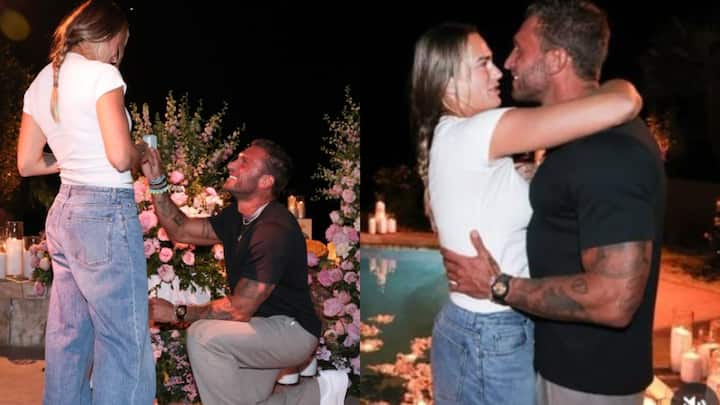 Aryna Sabalenka announces engagement to Georgios Frangulis, shares photos and videos on Instagram Aryna Sabalenka announces engagement to Georgios Frangulis, shares photos and videos on Instagram
