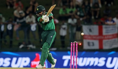 Babar Azam's strike rate came under severe criticism at the T20 World Cup. Reuters