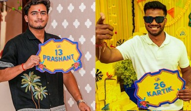 Prashant Veer and Kartik Sharma have jointly become the most expensive uncapped players in IPL history. X/ChennaiIPL