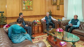 External Affairs Minister S Jaishankar meets Bangladeshi High Commissioner Riaz Hamidullah in New Delhi on March 20, 2026. (Photo: X/S Jaishankar) 