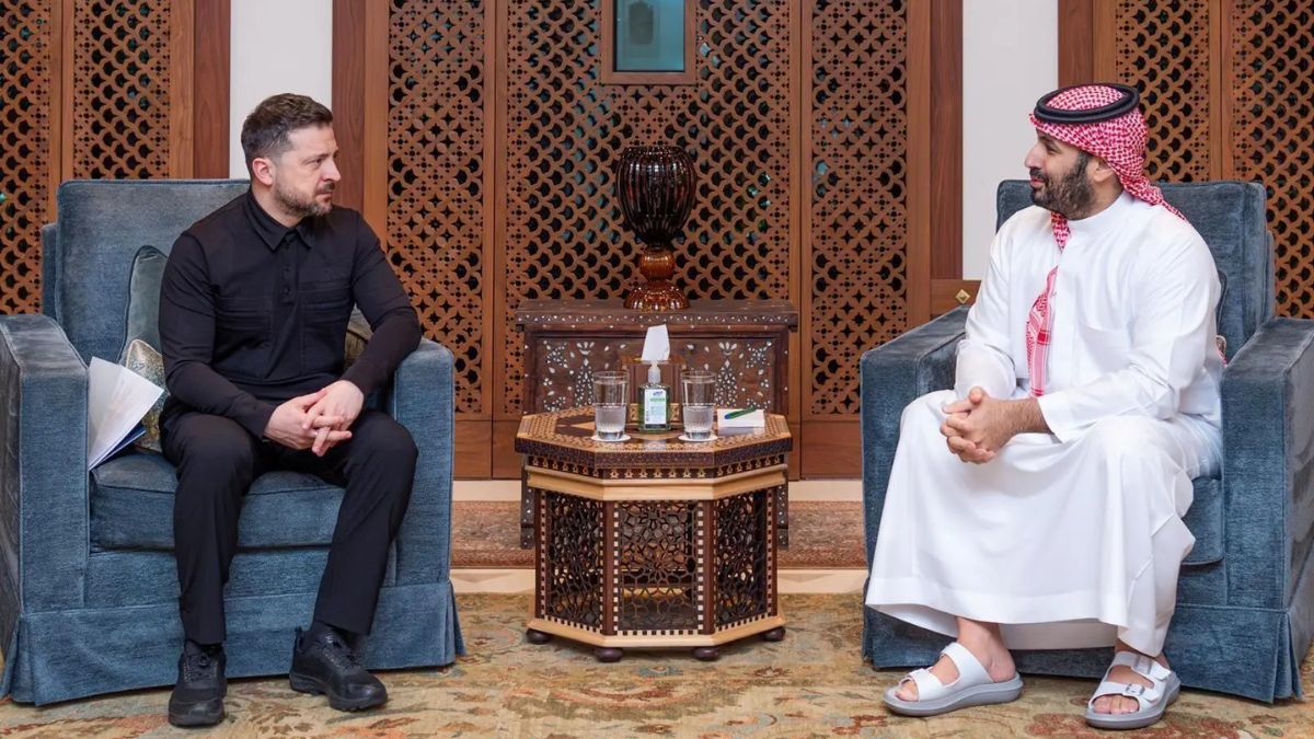 Ukrainian President Volodymyr Zelenskyy meets Saudi Crown Prince Mohammed bin Salman at Jeddah, Saudi Arabia, on March 27, 2026. (Photo: Saudi Press Agency) Ukrainian President Volodymyr Zelenskyy meets Saudi Crown Prince Mohammed bin Salman at Jeddah, Saudi Arabia, on March 27, 2026. (Photo: Saudi Press Agency)