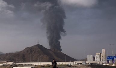 Smoke rises in the Fujairah oil industry zone amid the U.S.-Israel conflict with Iran. This led to the Fujairah Open getting cancelled. Reuters