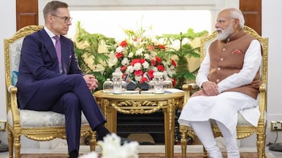PM Modi meets Finnish President Alexander Stubb. (@MEAIndia/X)