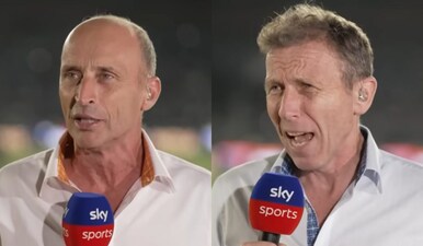 Nasser Hussain and Michael Atherton spoke on India's strengths after they won the T20 World Cup 2026. Images: Sky Cricket
