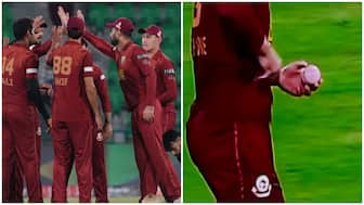 The opening game of the 2026 Pakistan Super League in Lahore witnessed the ball turn pink midway during the game. Image credit: X 