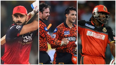 Virat Kohli and Chris Gayle hold the record for most runs and highest individual score respectively while SRH have the distinction of posting the highest total in IPL history. AP/PTI/AFP
