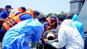 Medical personnel and Sri Lanka Navy sailors provide emergency treatment to an injured Iranian crew member rescued after responding to a distress call from the Iranian military ship, IRIS Dena, while at sea within Sri Lanka’s maritime search and rescue region, in Indian Ocean, Sri Lanka, on March 4, 2026. Reuters File