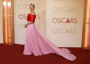 Buckley kept it elegant and understated in a sophisticated gown that complemented the actor’s quietly confident red-carpet presence. File photo/ AFP