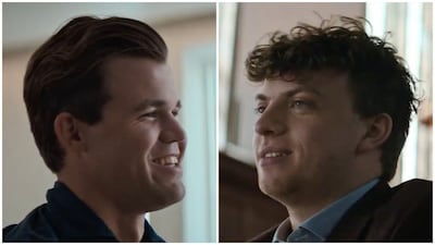 'Untold: Chess Mates', Netflix's documentary featuring the 2022 chess cheating scandal, features interviews with Magnus Carlsen and Hans Niemann, the two individuals at the heart of the controversy. Image credit: Screengrab/Netflix 