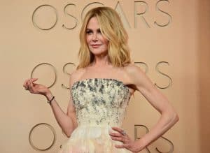 Kidman embraced classic Hollywood glamour with a sweeping gown and refined styling, once again demonstrating her effortless red-carpet authority.