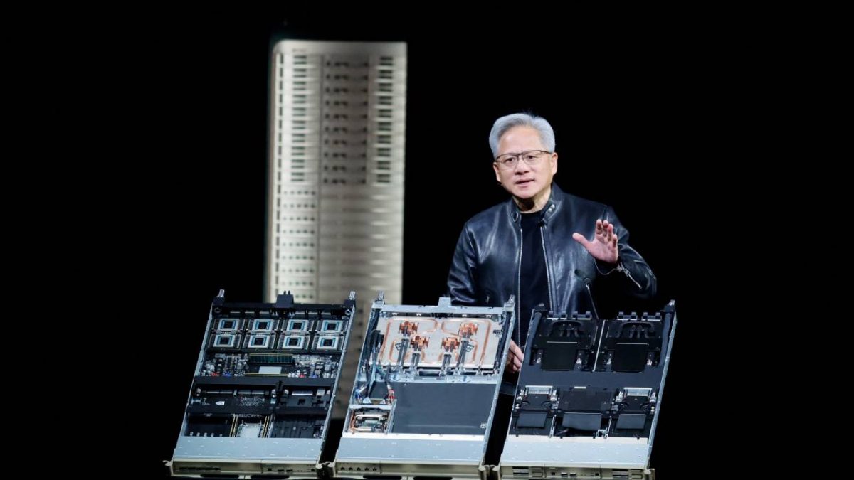 Nvidia CEO Jensen Huang speaks at the GTC global AI conference in San Jose, California, US, March 16, 2026. File image: Reuters/Fred Greaves Nvidia CEO Jensen Huang speaks at the GTC global AI conference in San Jose, California, US, March 16, 2026. File image: Reuters/Fred Greaves