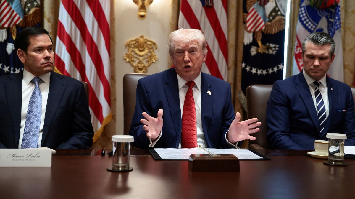 U.S. President Donald Trump, sitting next to Secretary of State Marco Rubio and Defense Secretary Pete Hegseth, speaks during a cabinet meeting at the White House in Washington, D.C., U.S., March 26, 2026.- Reuters U.S. President Donald Trump, sitting next to Secretary of State Marco Rubio and Defense Secretary Pete Hegseth, speaks during a cabinet meeting at the White House in Washington, D.C., U.S., March 26, 2026.- Reuters
