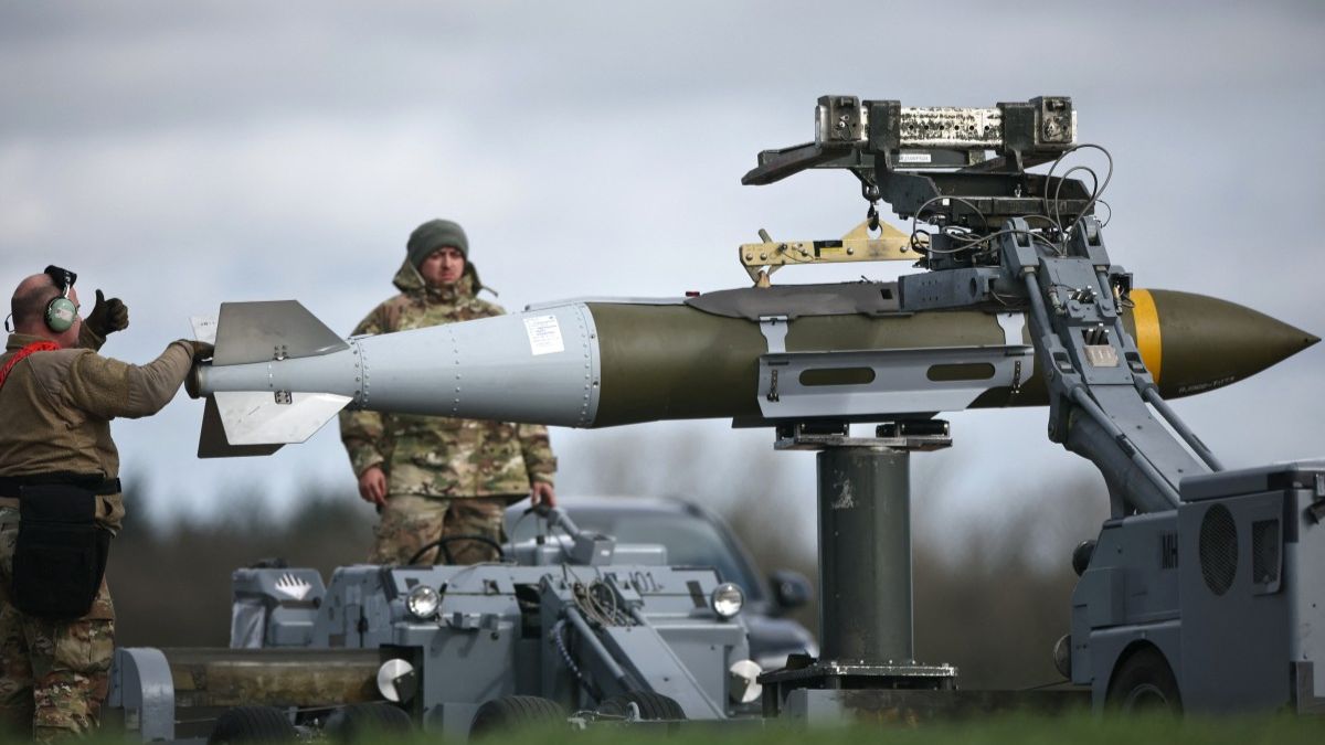 US Military personnel take away Joint Direct Attack Munitions (JDAMs), removed from a US Air Force B-1 Lancer bomber at RAF Fairford in south-west England on March 15, 2026.- AFP US Military personnel take away Joint Direct Attack Munitions (JDAMs), removed from a US Air Force B-1 Lancer bomber at RAF Fairford in south-west England on March 15, 2026.- AFP