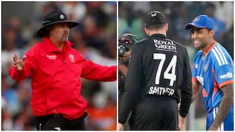Richard Illingworth will be officiating in a T20 World Cup for the second consecutive time during Sunday's meeting between India and New Zealand in Ahmedabad. Image: Reuters/PTI