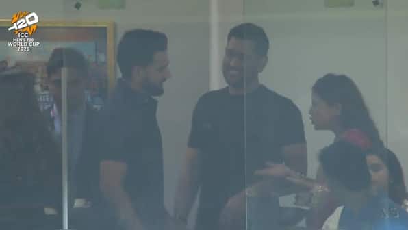 India vs England semi-final: Rohit, Dhoni cheer for Men in Blue as Wankhede witnesses star-studded turnout