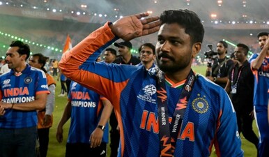 Sanju Samson finished as India's top scorer in the 2026 T20 World Cup despite not playing in almost half of their matches. AFP