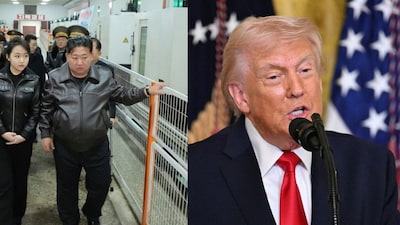 Kim Jong Un and Donald Trump. AFP