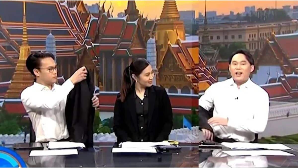 Why Thai TV anchors are removing their jackets on air