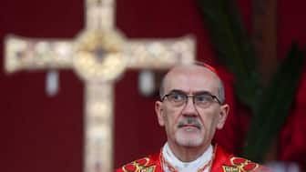 Cardinal Pierbattista Pizzaballa, the Latin Patriarch of Jerusalem, holds a prayer service at the Church of All Nations to mark Palm Sunday, following the cancellation of the traditional Palm Sunday procession from the Mount of Olives, amid restrictions on gathering in large groups and the US-Israeli conflict with Iran, in Jerusalem, March 29, 2026. Reuters