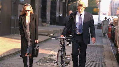 JFK Jr and Carolyn Bessette-Kennedy were frequently snapped by the paparazzi when out and about in Manhattan during the 90s. (Credit: Getty Images)
