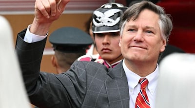 US Deputy Secretary of State Christopher Landau will visit New Delhi from March 3-6, where he will be leading the US delegation to the 2026 Raisina Dialogue. Image Credit: AFP