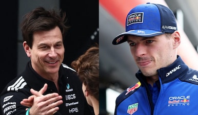 Mercedes boss Toto Wolff has dismissed Max Verstappen's complaints against new engine regulations in F1 2026. Images: Reuters
