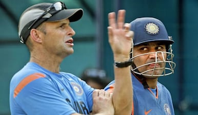 Sehwag’s old Gary Kirsten praise has resurfaced after he downplayed coach’s role in 2011 World Cup win. Image: AP