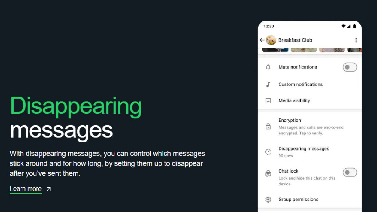 WhatsApp to roll out 15-minute window for Auto-Delete feature? Here’s how It might work WhatsApp to roll out 15-minute window for Auto-Delete feature? Here’s how It might work
