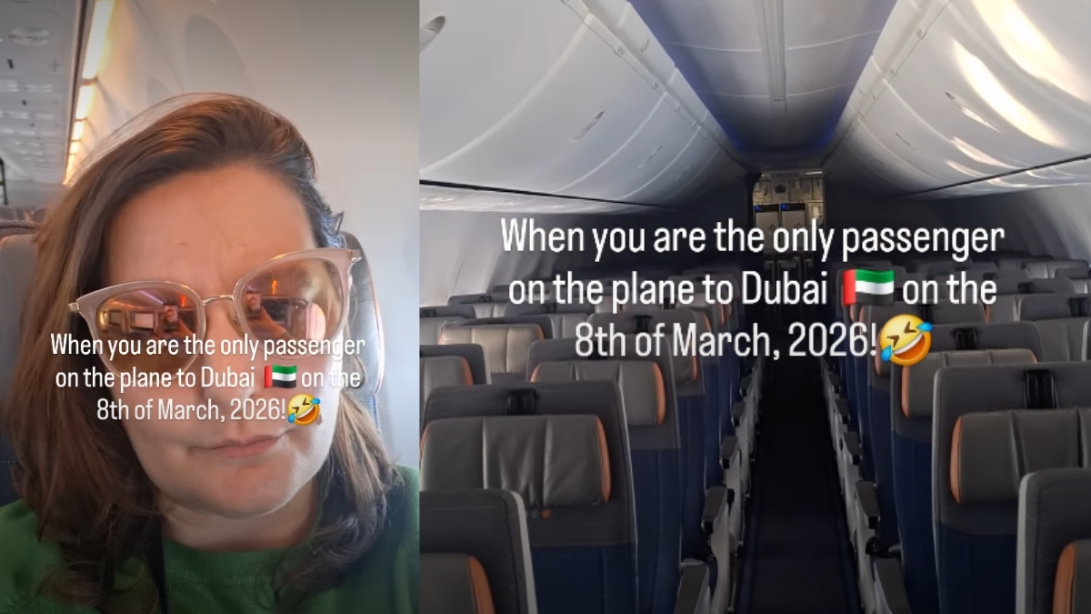 Frau besteigt Flug nach Dubai und merkt, dass sie die einzige Passagierin an Bord ist – Firstpost Frau besteigt Flug nach Dubai und merkt, dass sie die einzige Passagierin an Bord ist – Firstpost