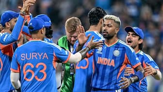 Hardik Pandya once again delivered in clutch moment when India needed him the most. Image: AFP