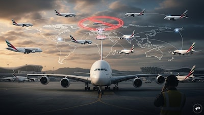 अमीरात के A380 विमान पश्चिम एशिया में फंसे, दुबई में सिर्फ एक तिहाई.