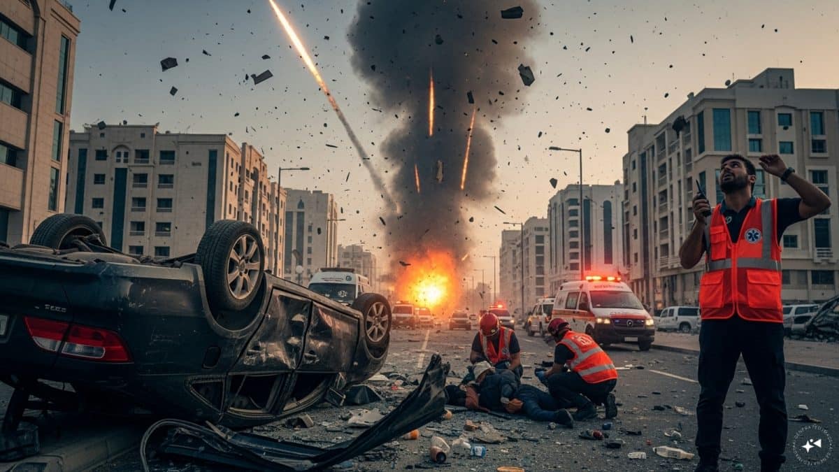 Indian among 2 killed in Abu Dhabi after debris from intercepted missile hits Sweihan Street