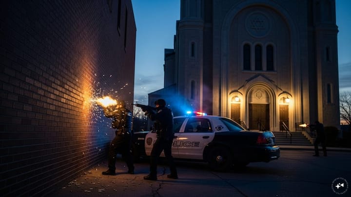 Gunman exchanges fire with security at Detroit-area synagogue, suspect at large