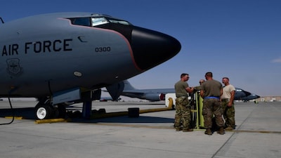 The KC-135 has been a backbone to the US military’s air refuelling fleet, and critical in allowing aircraft to carry out missions without having to land. File image/Reuters