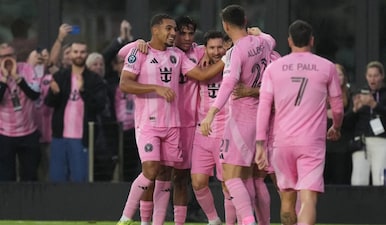 Lionel Messi scored 900th career goal 21 years after his first goal in senior football. Image: Reuters
