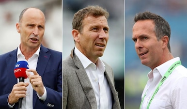 Brendon McCullum and Rob Key have kept their jobs despite a poor Ashes series and T20 World Cup semifinal exit. Image: Reuters