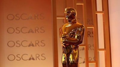 An Oscar statue is seen ahead of the 98th Annual Academy Awards at the Dolby Theatre in Hollywood, California. AFP